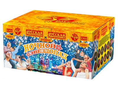 Ночной звездопад Комбинированный Фейерверк купить в Томске | tomsk.salutsklad.ru