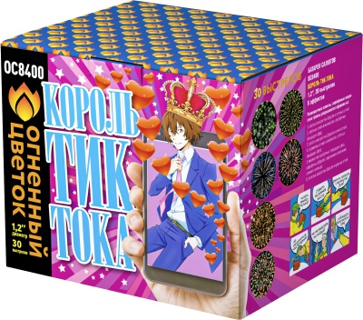 Король Тик-Тока Батарея салютов купить в Томске | tomsk.salutsklad.ru