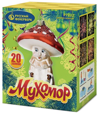 Мухомор Батарея салютов купить в Томске | tomsk.salutsklad.ru